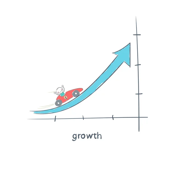 Croissance. Illustration — Image vectorielle