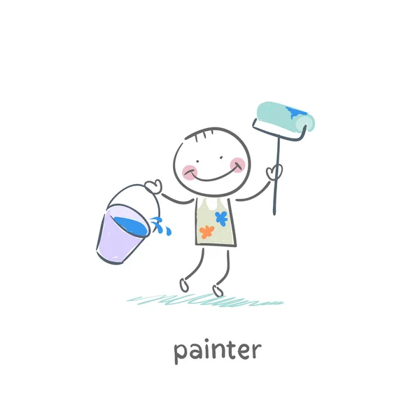 Painter — Stock Vector