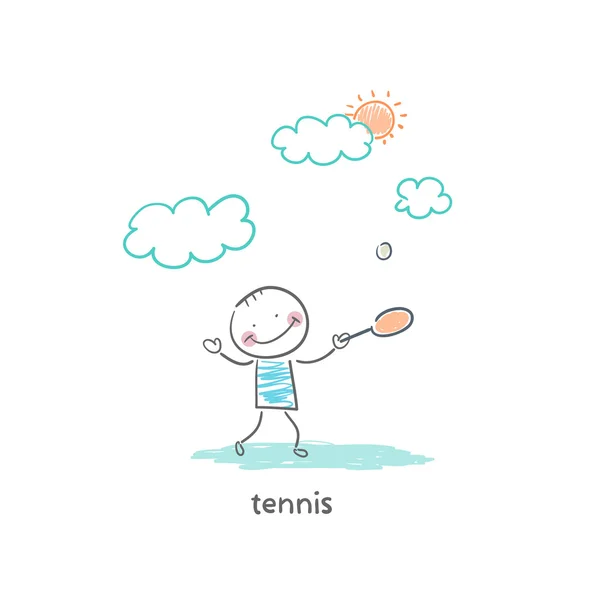 Jogador de ténis —  Vetores de Stock