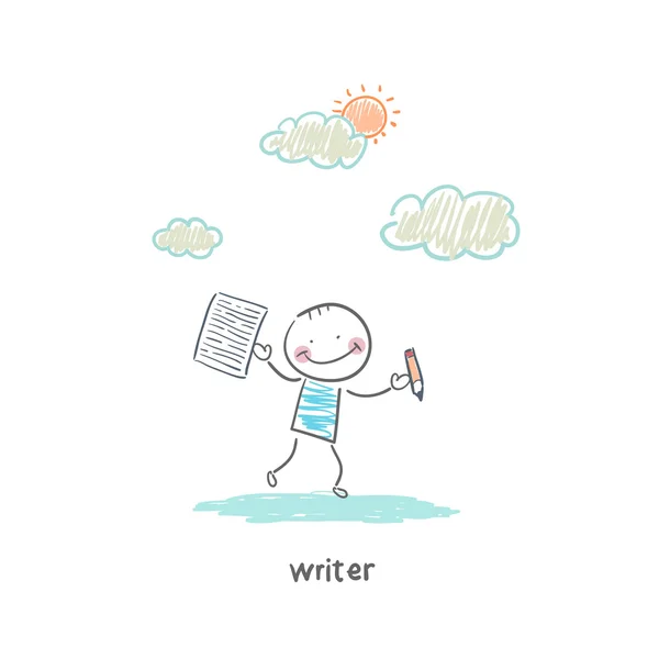 Writer — Stock Vector