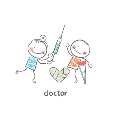 Doktor ve hasta.