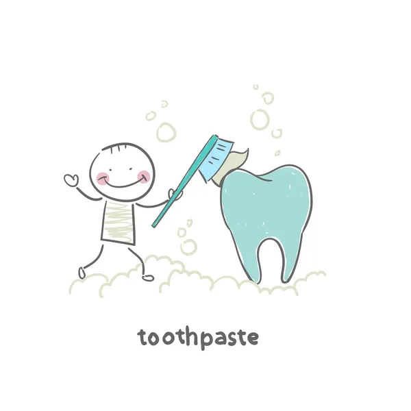 Pasta de dentes — Vetor de Stock