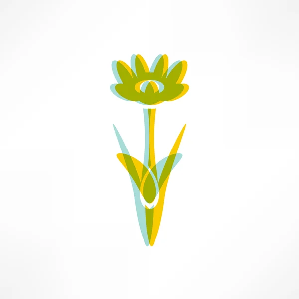 Icono de flor — Vector de stock