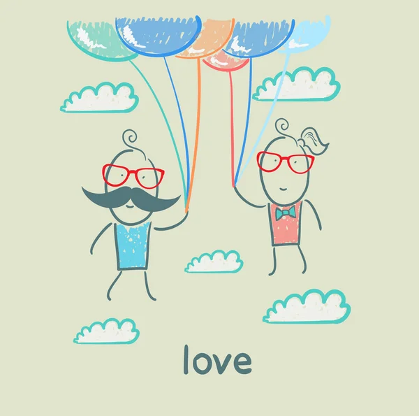 Пара в любові — стоковий вектор