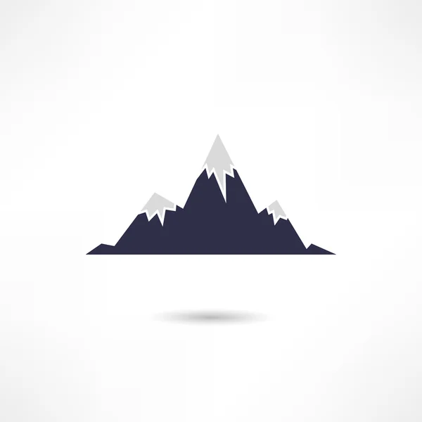 Icono de montaña — Vector de stock