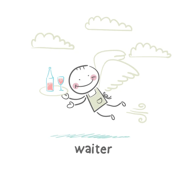 Waiter — Stock Vector