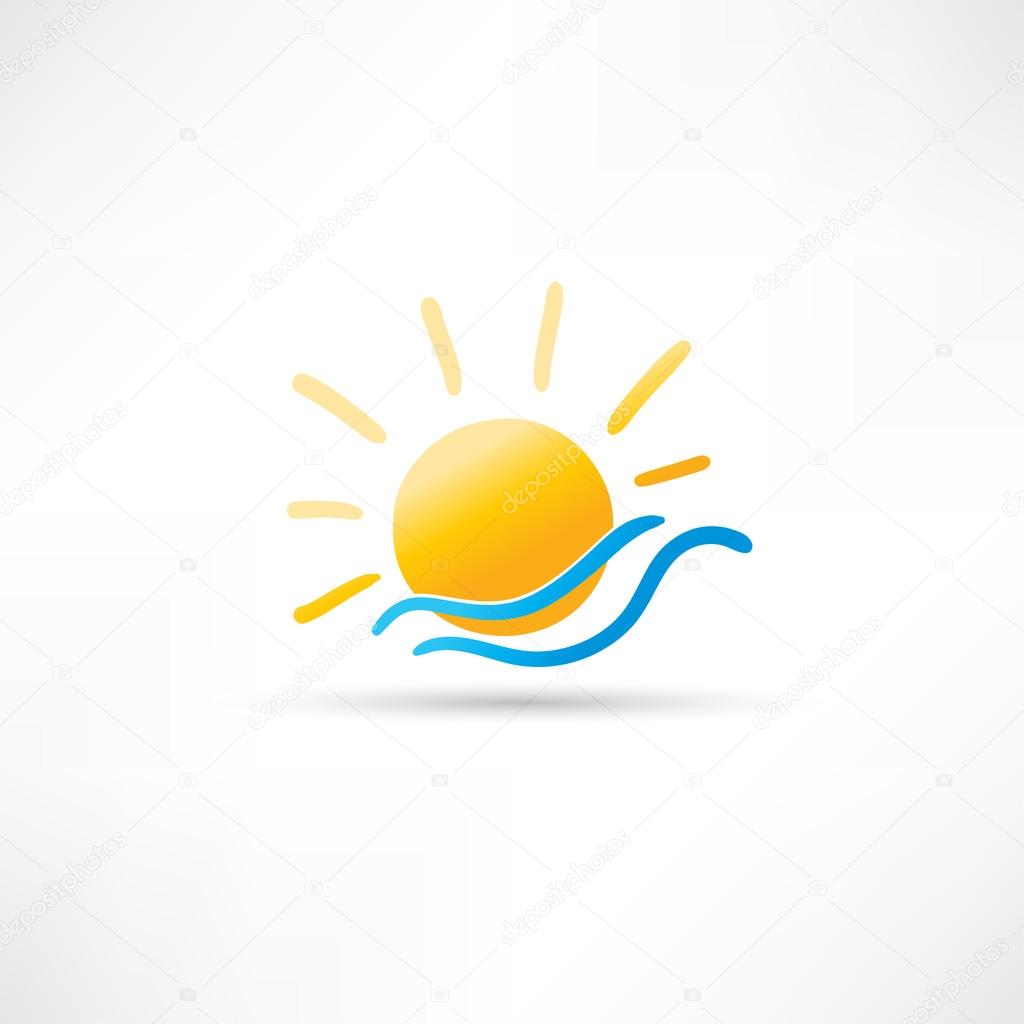 Sun and Sea Icon