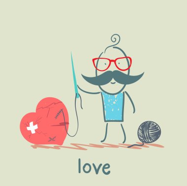 aşk, insanın kalbinde