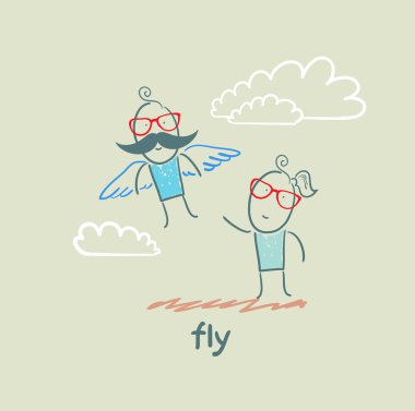 kızdan göğe uçan adam