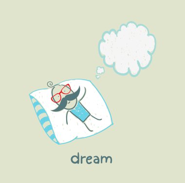 bir yastık üzerinde uyuyan adam