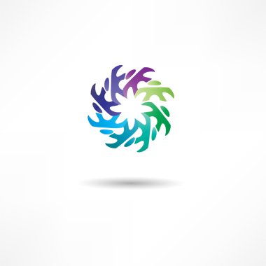 İş ikonu. El sıkışalım. Aktarım.