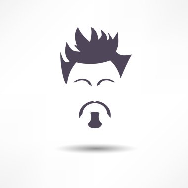 Sakallı bir adamın yüzü