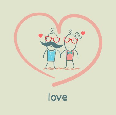 Birbirine aşık çift