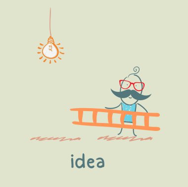 Men and idea clipart