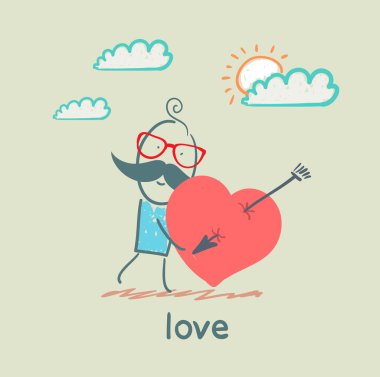 aşk, kalbi olan adam