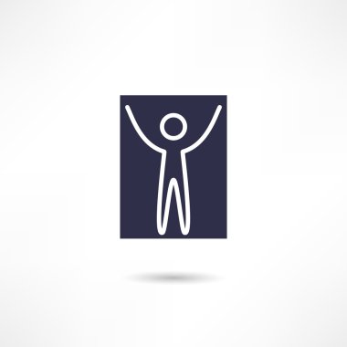 mutlu bir adam simgesi