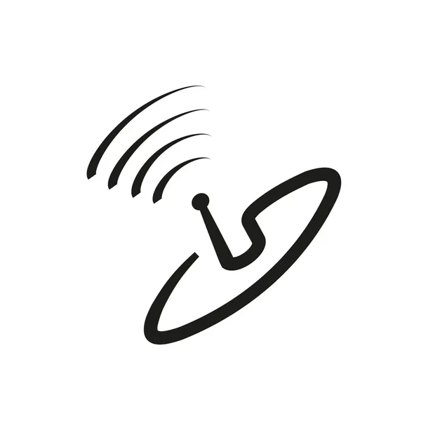 Icône antenne parabolique — Image vectorielle