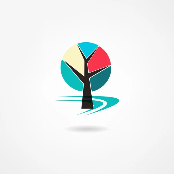 Icône d'arbre — Image vectorielle