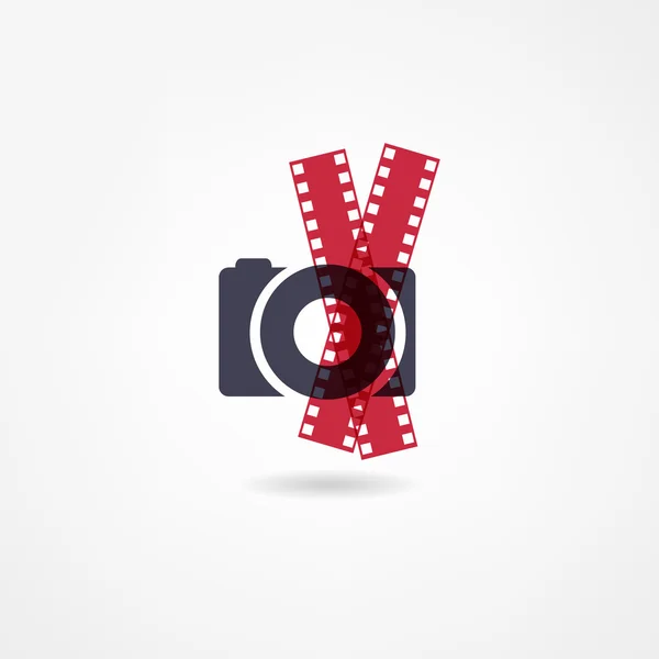 Icono de cámara fotográfica — Vector de stock