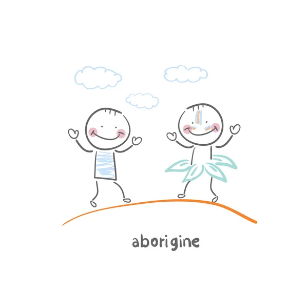 Aborigine — Stockový vektor