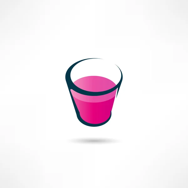 Glas pictogram — Stockvector