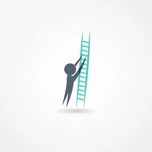 Ladder pictogram — Stockvector