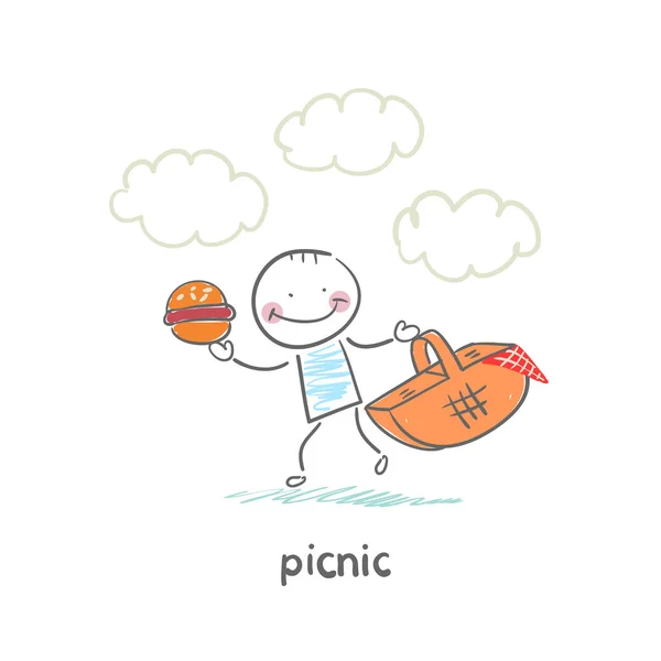 Picknick — Stockvektor