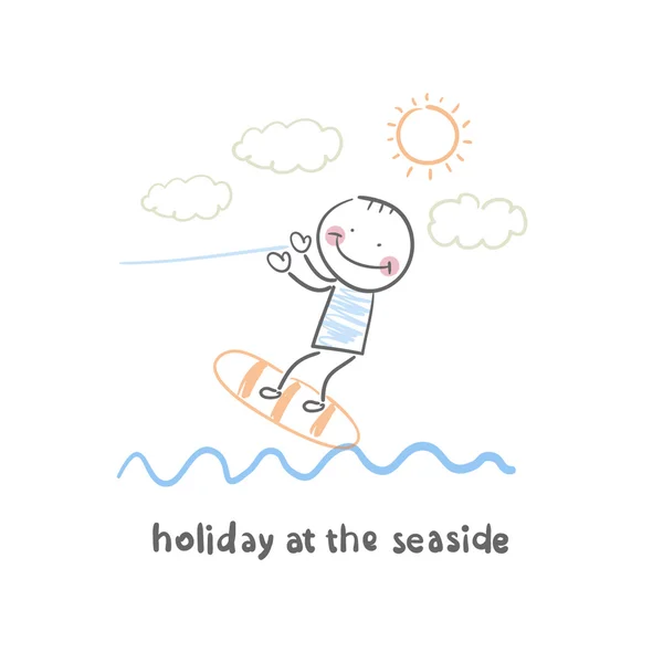 Weekend at the seaside — Stock Vector