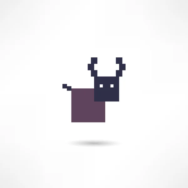 Icono de ciervo — Vector de stock