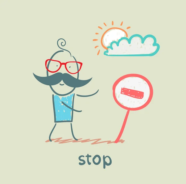 Señal de stop — Vector de stock