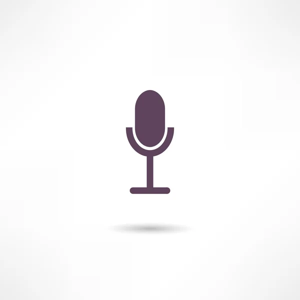 Mikrofon Simgesi — Stok Vektör
