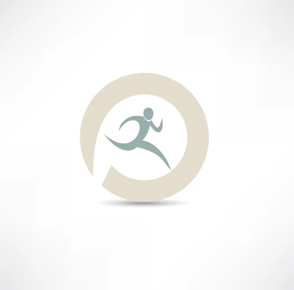 Runner icon — Stock Vector