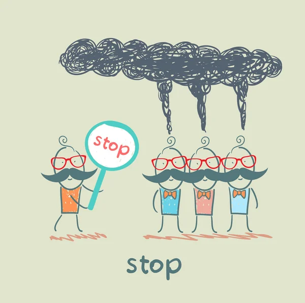 Panneau stop — Image vectorielle