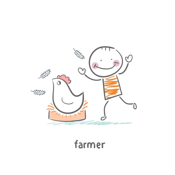 Farmer — Stock Vector