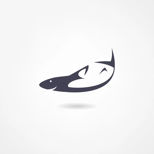 Icono de tiburón — Archivo Imágenes Vectoriales
