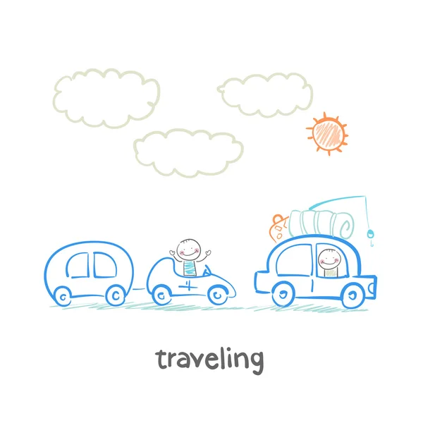 Traveling — Stock Vector