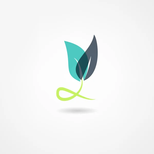 Plants eco icon — Stock Vector