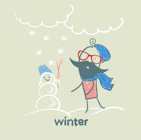 Zima — Stockový vektor