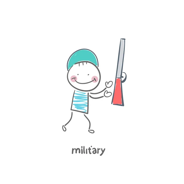Militar — Vector de stock