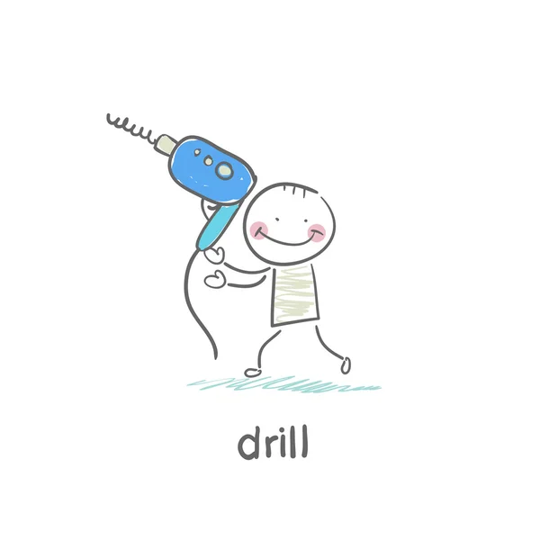 Drill — Stock Vector
