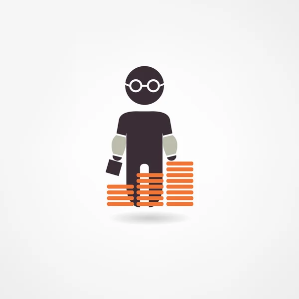 Accountant pictogram — Stockvector