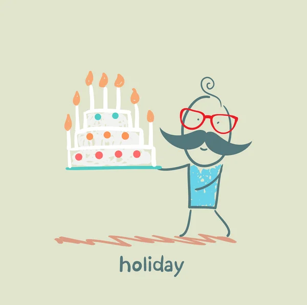 Celebración de vacaciones — Vector de stock