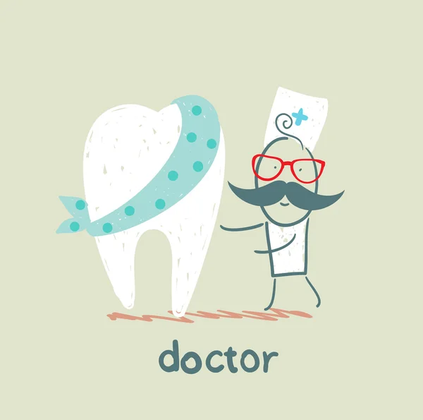 Doctor dentist — Stockvector