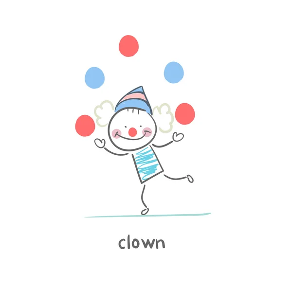 Clown — Stock vektor