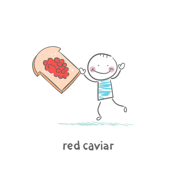 Caviar rojo — Archivo Imágenes Vectoriales