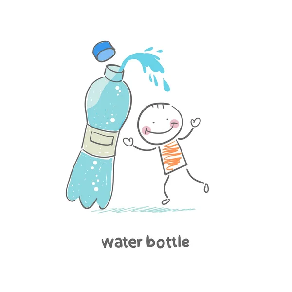 Su şişesi — Stok Vektör