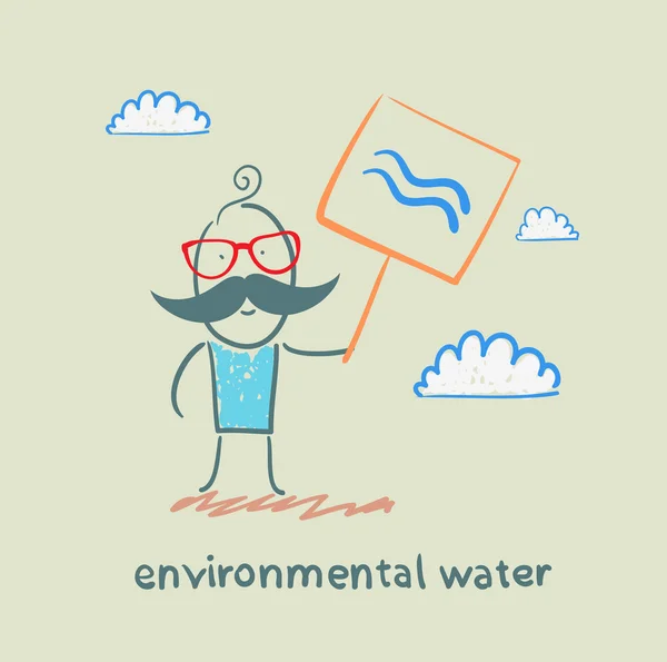 Экологическая вода — стоковый вектор