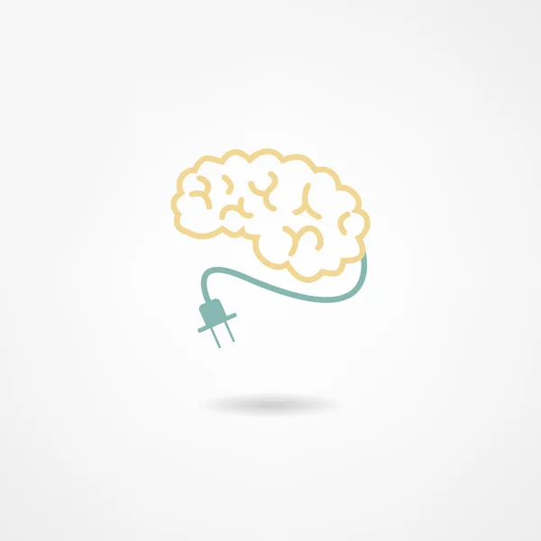 Ikona mozku — Stockový vektor