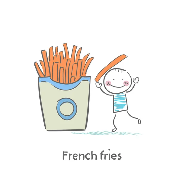 Pommes frites — Stock vektor