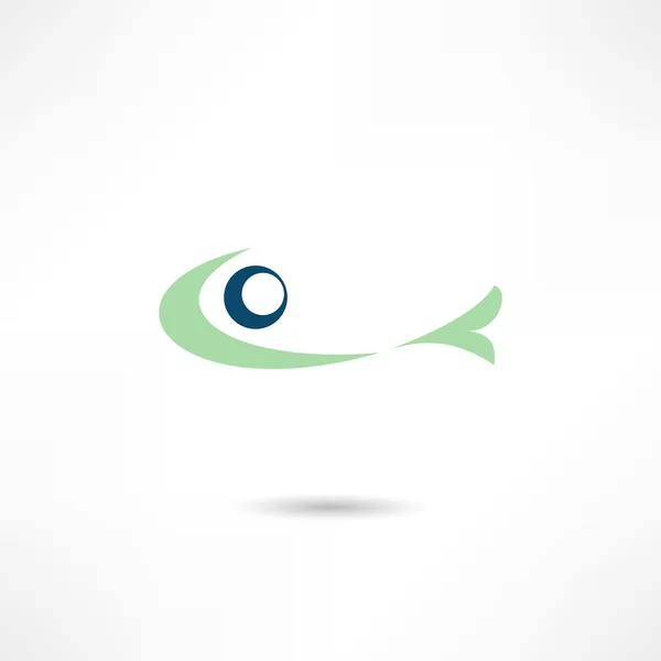 Icono de pescado — Archivo Imágenes Vectoriales